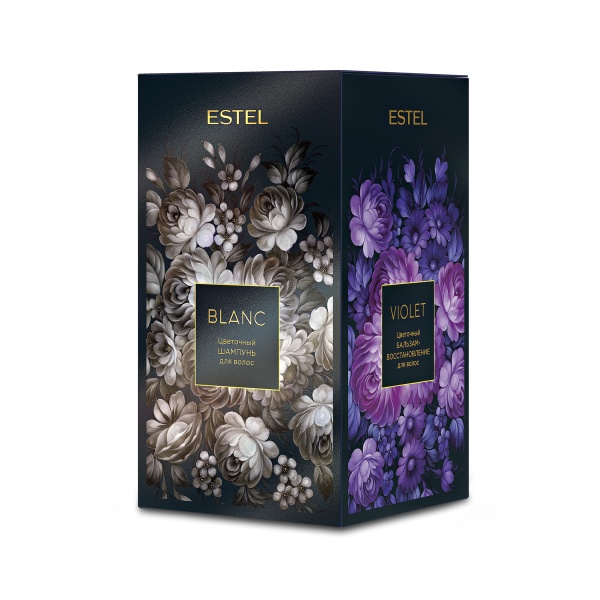 Estel Professional Цветочная трилогия: шампунь Blanc 250 мл, бальзам Violet 200 мл, молочко Rouge 150 мл купить