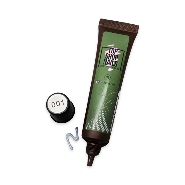 TopShopNails 3D Pudding Gel для дизайна, № 01 молочный, 15 гр купить