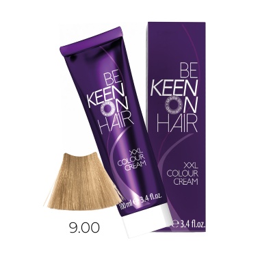 Keen Крем-краска для волос XXL Colour Cream, 9.00+ Интенсивный светлый блондин, 100 мл купить