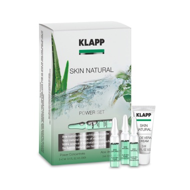 Klapp Набор для интенсивного ухода Skin Natural Power Set: ампульный концентрат 3 x 2 мл, крем 3 мл купить