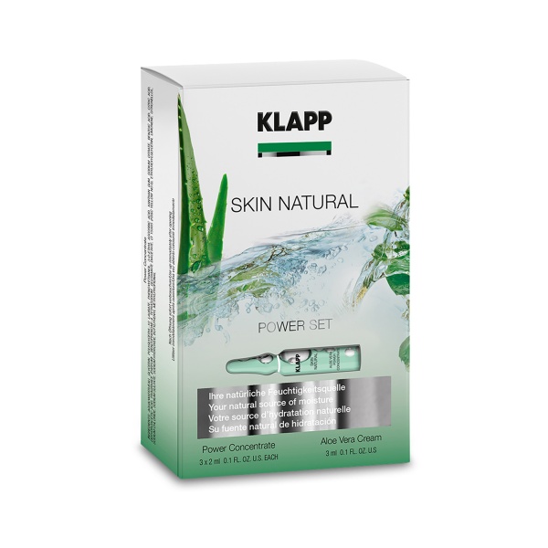 Klapp Набор для интенсивного ухода Skin Natural Power Set: ампульный концентрат 3 x 2 мл, крем 3 мл купить