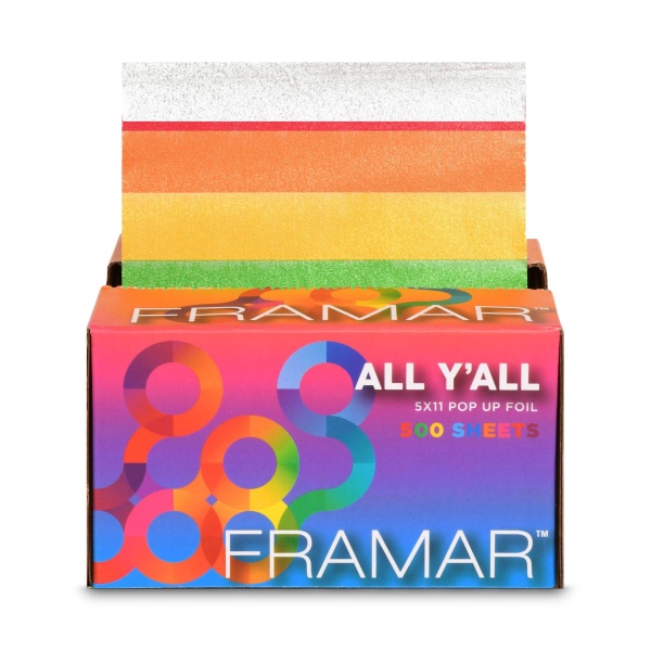 Framar Вытяжная фольга с тиснением Цвета радуги 5x11 Pop Ups All Y'All, 12,5 х 28 см, 500 листов купить