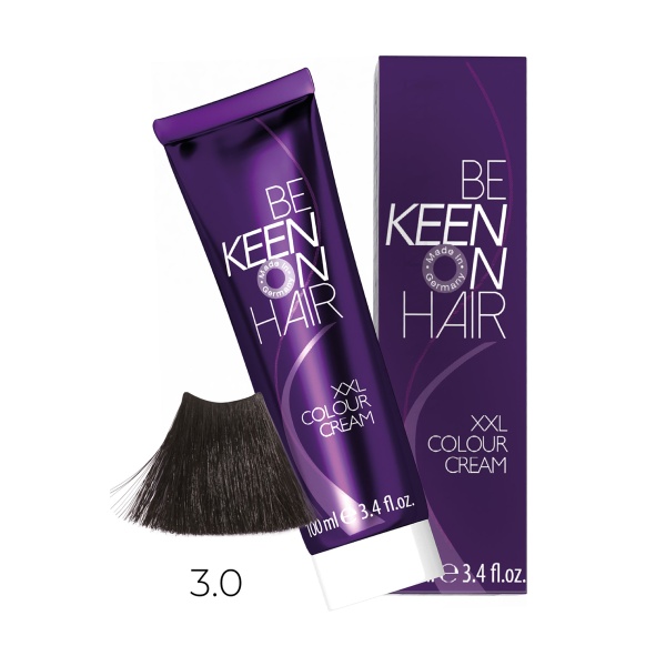 Keen Крем-краска для волос XXL Colour Cream, 3.0 Темно-коричневый, 100 мл купить