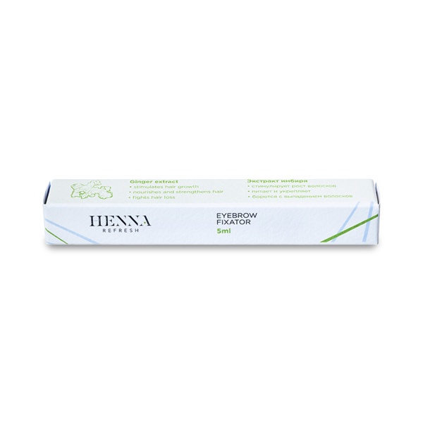 Henna Refresh Фиксатор для бровей с экстрактом имбиря и соевым белком, 5 мл купить