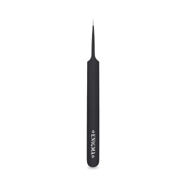 Enigma Пинцет прямой A с ручной заточкой Extra-Sharp, Black купить