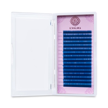 Enigma Ресницы микс, цветные, Синий, 0.10/C+/7-13 мм, 16 линий купить