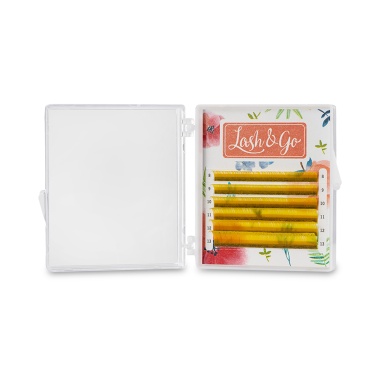 Lash&Go Ресницы микс, цветные, Желтый, 0.07/C/7-12 мм, 6 линий купить
