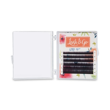 Lash&Go Ресницы микс, черные, 0.07/C+/7-12 мм, 6 линий купить