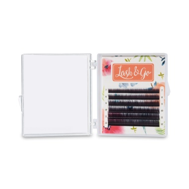 Lash&Go Ресницы микс, черные, 0.10/C+/6-8 мм, 6 линий купить