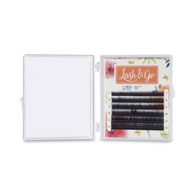 Lash&Go Ресницы омбре микс, Белый, 0.10/C/7-12 мм, 6 линий купить