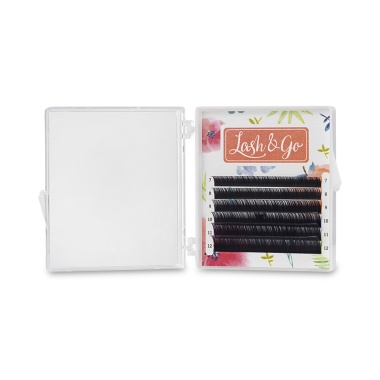 Lash&Go Ресницы омбре микс, Пепельный, 0.10/D/8-13 мм, 6 линий купить