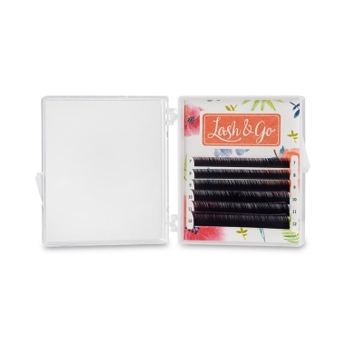 Lash&Go Ресницы омбре микс, Розовый, 0.10/D/8-13 мм, 6 линий купить