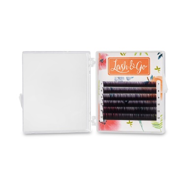 Lash&Go Ресницы омбре микс, Фиолетовый, 0.07/C/7-12 мм, 6 линий купить