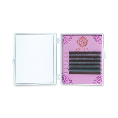 Enigma Ресницы микс, цветные, Mint, 0.10/C/8-13 мм, 6 линий купить