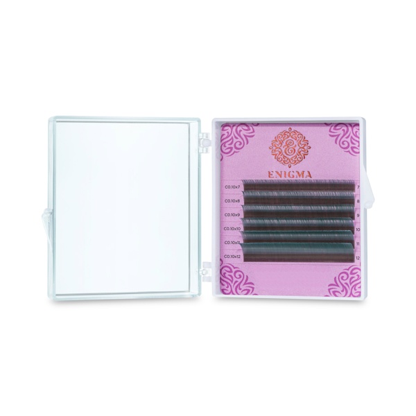 Enigma Ресницы микс, цветные, Mint, 0.10/C/8-13 мм, 6 линий купить
