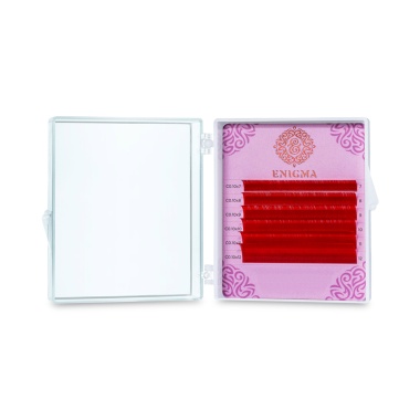 Enigma Ресницы микс, цветные, Red, 0.10/C/8-13 мм, 6 линий купить