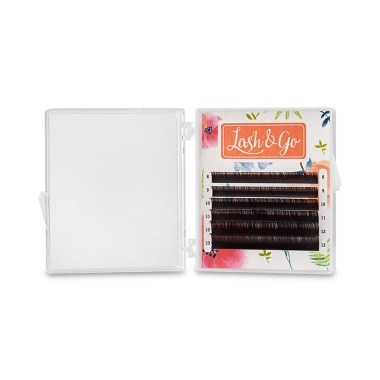 Lash&Go Ресницы микс, коричневые Эспрессо, 0.10/D/8-13 мм, 6 линий купить