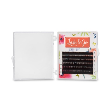 Lash&Go Ресницы микс, коричневые Эспрессо, 0.12/C/7-12 мм, 6 линий купить
