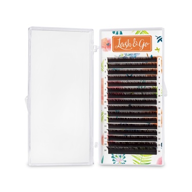 Lash&Go Ресницы микс, коричневые Эспрессо, 0.07/C/7-14 мм, 16 линий купить