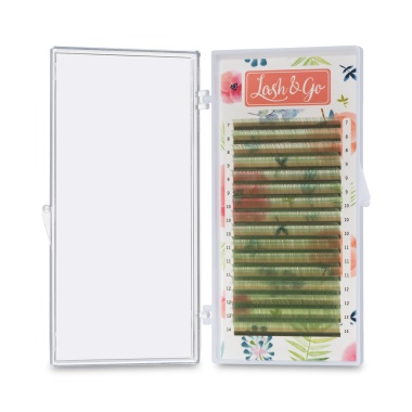 Lash&Go Ресницы микс, цветные, Светло-зеленый, 0.07/D/7-14 мм, 16 линий купить