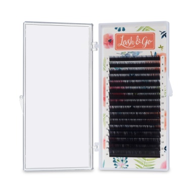 Lash&Go Ресницы микс, черные, 0.07/L/12 мм, 16 линий купить