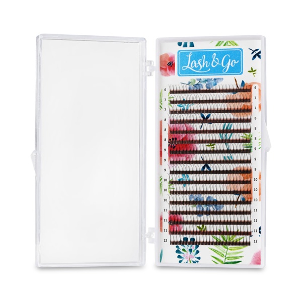 Lash&Go Ресницы микс, черные, 2D 0,07/D/6-12 мм, 16 линий купить