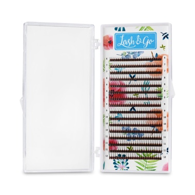 Lash&Go Ресницы микс, черные, 3D 0,07/C/6-12 мм, 16 линий купить