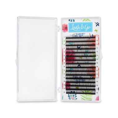 Lash&Go Ресницы микс, черные, 3D 0,07/D/7-14 мм, 16 линий купить