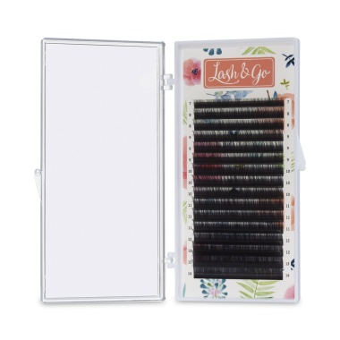 Lash&Go Ресницы омбре микс, Зеленый, 0.10/C/7-14 мм, 16 линий купить