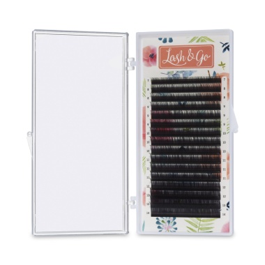 Lash&Go Ресницы омбре микс, Зеленый, 0.10/D/7-14 мм, 16 линий купить