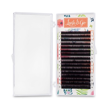 Lash&Go Ресницы омбре микс, Розовый, 0.10/D/7-14 мм, 16 линий купить