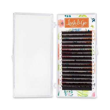 Lash&Go Ресницы, коричневые Эспрессо, 0.12/D/13 мм, 16 линий купить