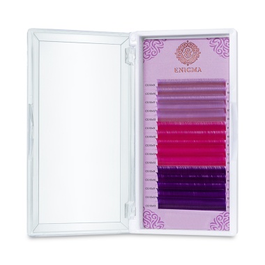 Enigma Ресницы микс, цветные, Sweet blossom, 0.10/C/8-12 мм, 15 линий купить