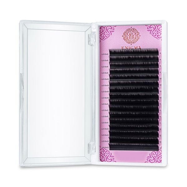 Enigma Ресницы микс, черные, 0.10/L/9-12 мм, 16 линий купить