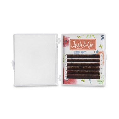 Lash&Go Ресницы микс, коричневые Эспрессо, 0.15/C/7-12 мм, 6 линий купить