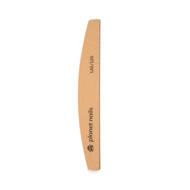 Planet Nails Пилка для ногтей широкая Mylar, полукруглая, персиковая, 120 грит купить