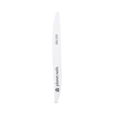 Planet Nails Пилка на деревянной основе Волна, белая, 150/220 грит купить