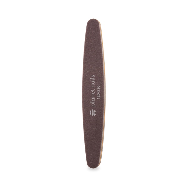 Planet Nails Шлифовка для ногтей Sponge, овальная, коричневая, 120/220 грит купить