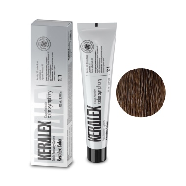 Keralex Крем-краска для волос Hair Color, 7.0 Dark Blonde Natural Темный блондин натуральный, 100 мл купить