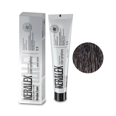 Keralex Крем-краска для волос Hair Color, 6.2 Light Brown Ash Светлый шатен пепельный, 100 мл купить