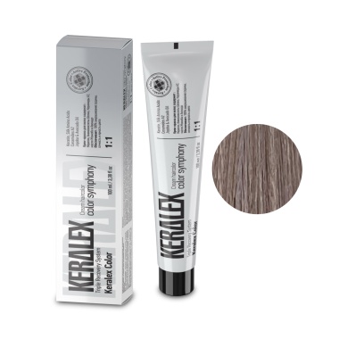 Keralex Крем-краска для волос Hair Color, 8.82 Medium Blonde Pearl Ash Средний блондин перламутрово-пепельный, 100 мл купить