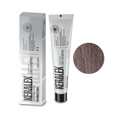 Keralex Крем-краска для волос Hair Color, 7.82 Dark Blonde Pearl Ash Темный блондин перламутрово-пепельный, 100 мл купить