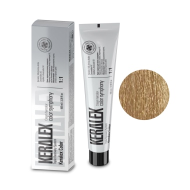 Keralex Крем-краска для волос Hair Color, 9.73 Light Blonde Beige-Gold Светлый блондин бежево-золотистый, 100 мл купить
