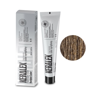 Keralex Крем-краска для волос Hair Color, 6.78 Light Brown Beige Violet Светлый шатен бежево-фиолетовый, 100 мл купить
