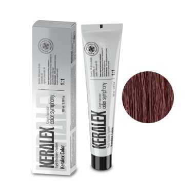 Keralex Крем-краска для волос Hair Color, 6.5 Light Brown Mahogany Светлый шатен махагоновый, 100 мл купить