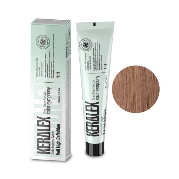Keralex Крем-краска для волос Veil HD, Juicy peach Сочный персик, 100 мл купить