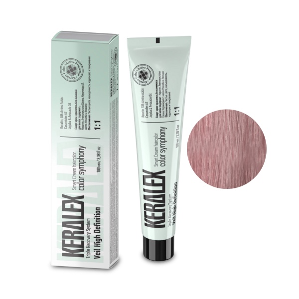 Keralex Крем-краска для волос Veil HD, Dusty rose Пыльная роза, 100 мл купить