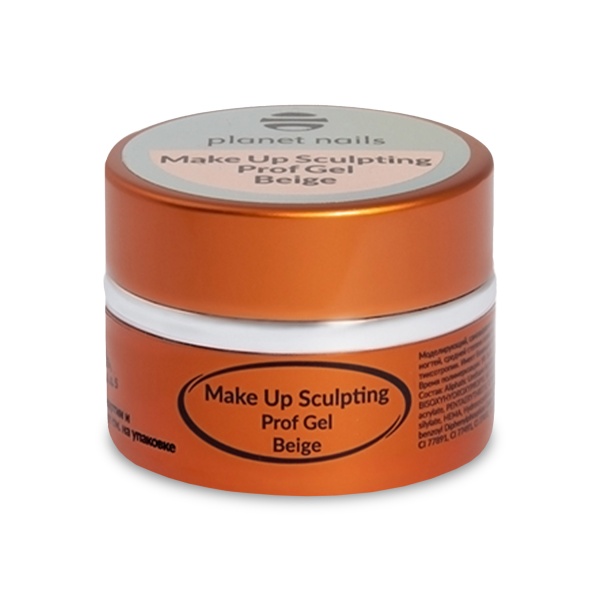 Planet Nails Моделирующий гель Make Up Sculpting Prof Gel, бежевый Beige, 5 гр купить