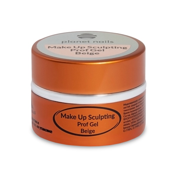 Planet Nails Моделирующий гель Make Up Sculpting Prof Gel, бежевый Beige, 15 гр купить