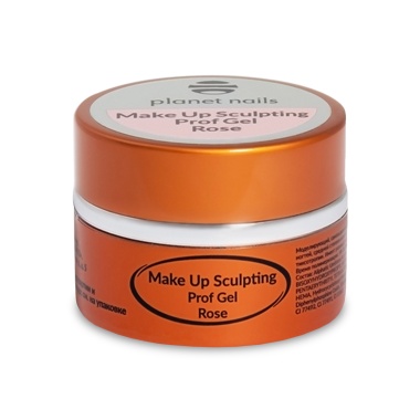 Planet Nails Моделирующий гель Make Up Sculpting Prof Gel, розовый Rose купить